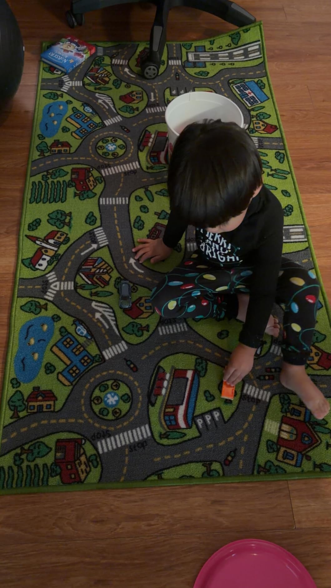 Kids Carpet Playmat Rug City Life Great for Playing with Cars and Toys - Play Learn and Have Fun Safely - Kids Baby Children Educational Road Traffic Play Mat for Bedroom Play Room Game Safe Area customer photo 1