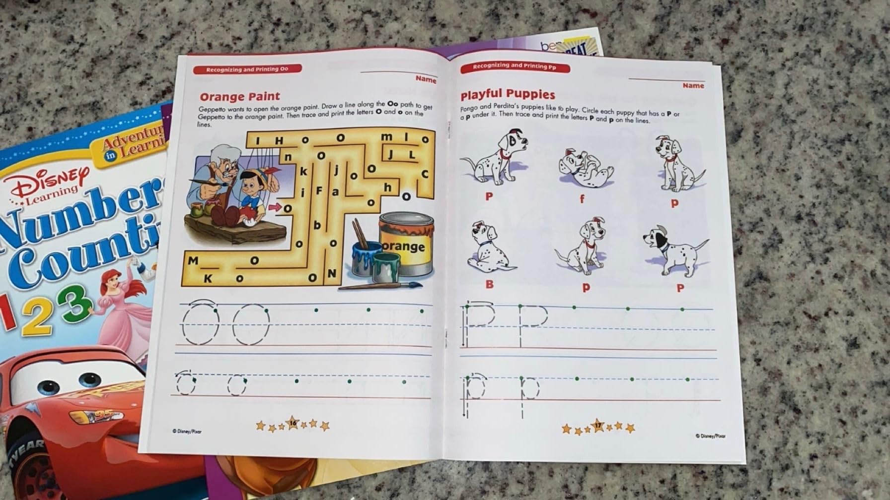 Disney Princess Workbooks Super Set Kindergarten First Grade - Bundle of 4 Workbooks with Reward Stickers Alphabet, Reading, Time, Money, Phonics, and More customer photo 2
