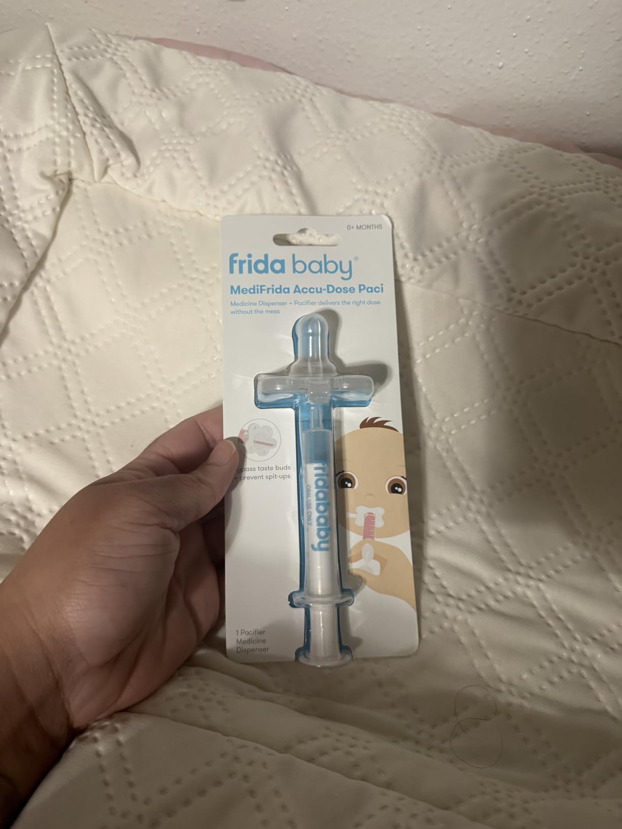 Frida Baby Medicine Pacifier Syringe, Accu-Dose Paci, Medi Frida Dispenser for Mess & Fuss Free Use, Made in USA customer photo 1