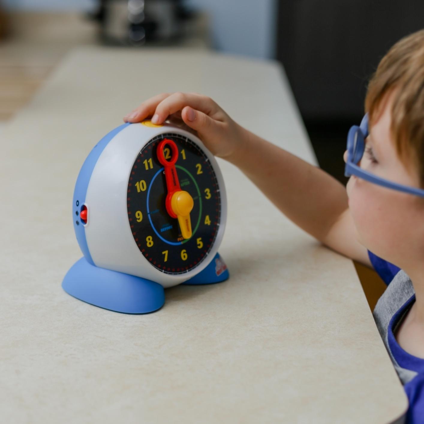 BEST LEARNING Talking Learning Clock for Kids - Telling Time Teaching Clock with Movable Hands, Quiz & Music Sleep Mode - Toddler Preschool Toy Ages 3 4 5 6 Boy Girl Birthday Gift customer photo 2