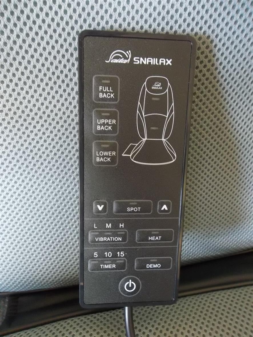 Snailax 2026 Upgraded Shiatsu Roller Back Massager with Heat Massage Chair Pad Kneading Back Massager for Pain Relief Deep Tissue Chair Massage Pad for Office Home customer photo 2