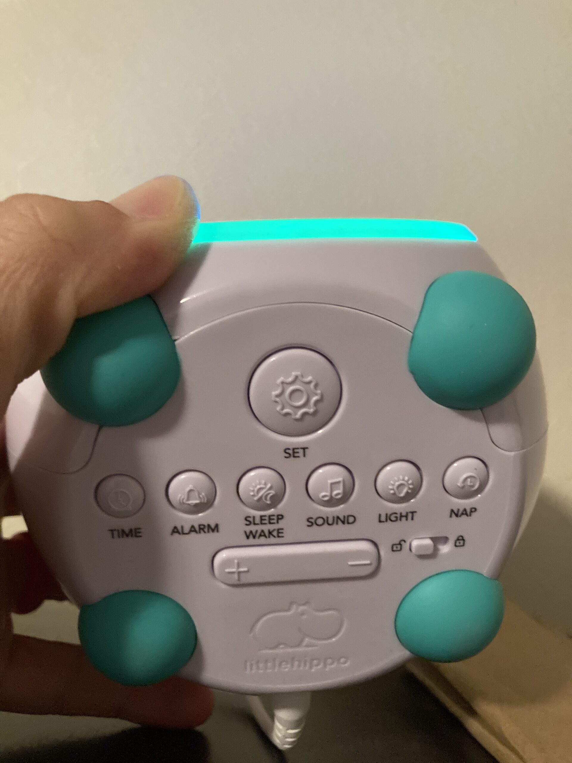 LittleHippo Mella: Kids Alarm Clock, Ready to Rise Children's Sleep Trainer, Night Light, Sound Machine and OK to Wake for Toddlers and Kids - Arctic Blue (Updated 2025) customer photo 2