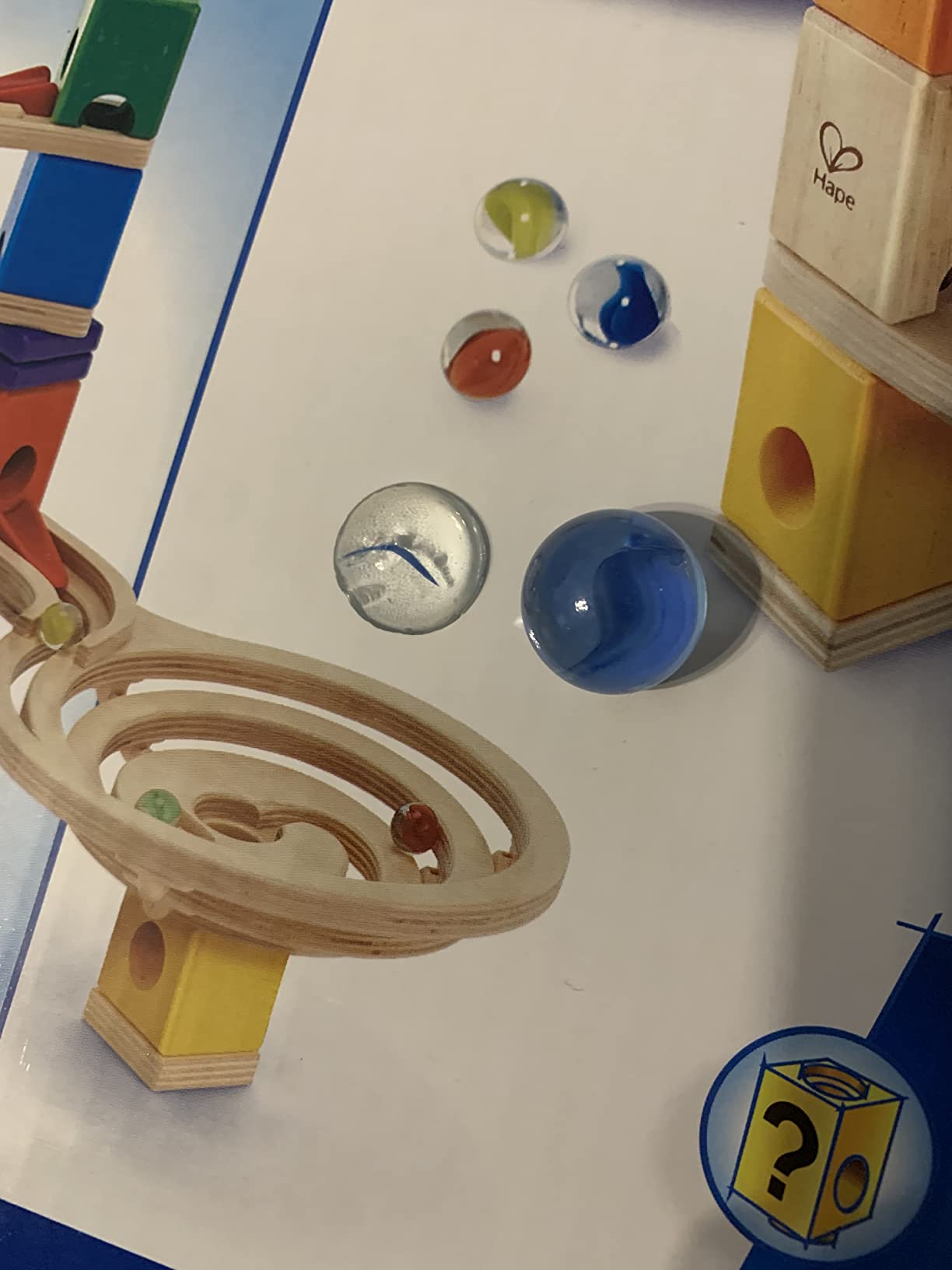 Hape Quadrilla Race to Finish Wooden Blocks with Marble Run Play Set customer photo 1
