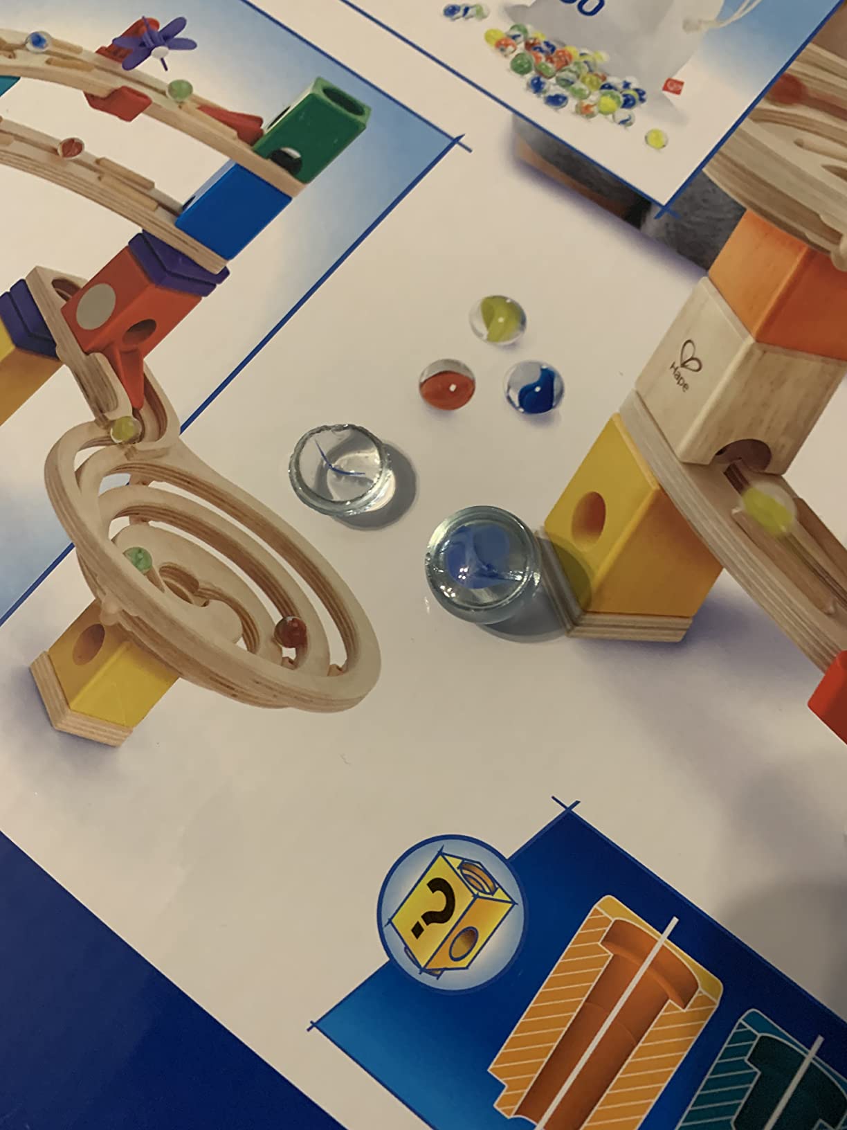 Hape Quadrilla Race to Finish Wooden Blocks with Marble Run Play Set customer photo 2