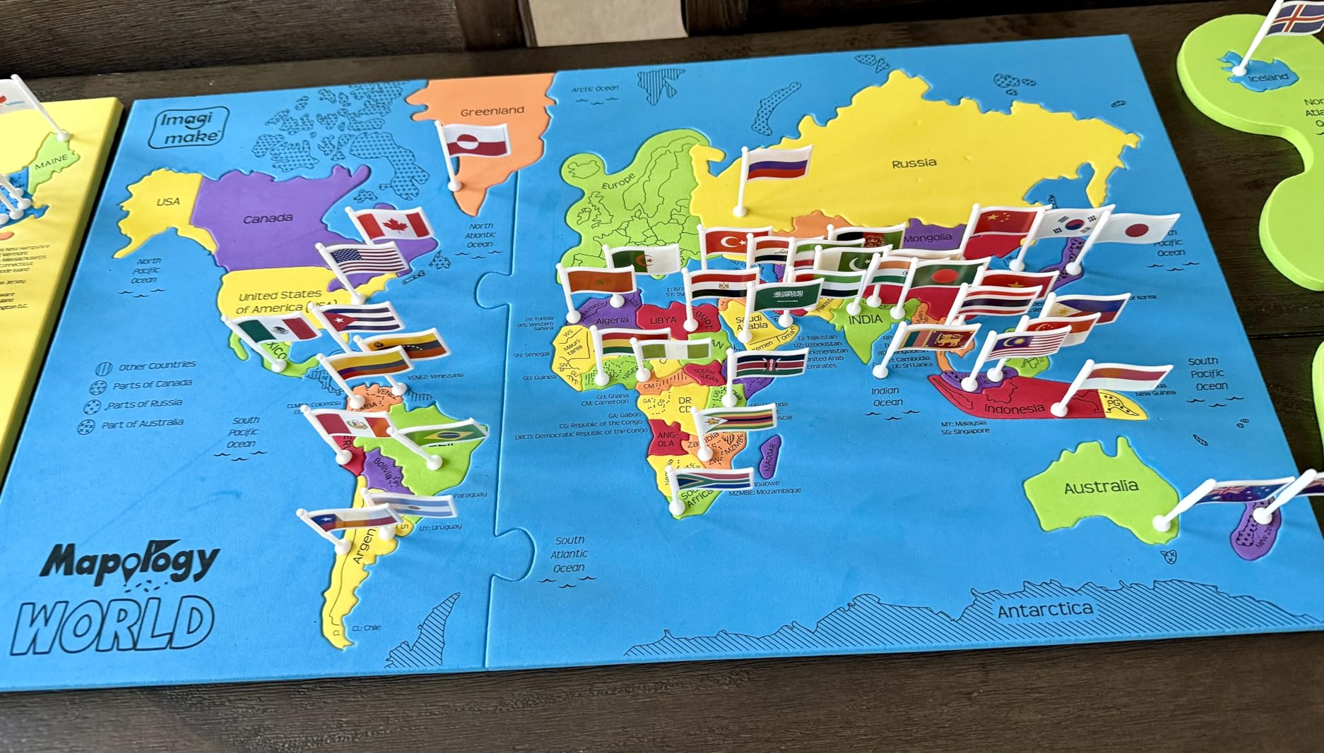 Imagimake Mapology World Map Puzzle - Includes Country Flags & Capitals | Fun Jigsaw Puzzle Kids Ages 5-8 | Educational Toys for Ages 8-13 | Geography Gifts for Girls & Boys 5, 6, 7, 8, 9, 10, 11, 12 customer photo 1