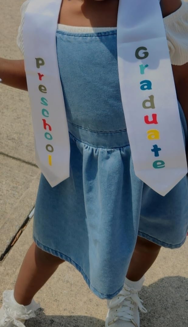 GraduationMall Kindergarten Preschool Graduation Sash, Printed Graduation Stole for Boys & Girls, Class of 2026 Ceremony Gift customer photo 2
