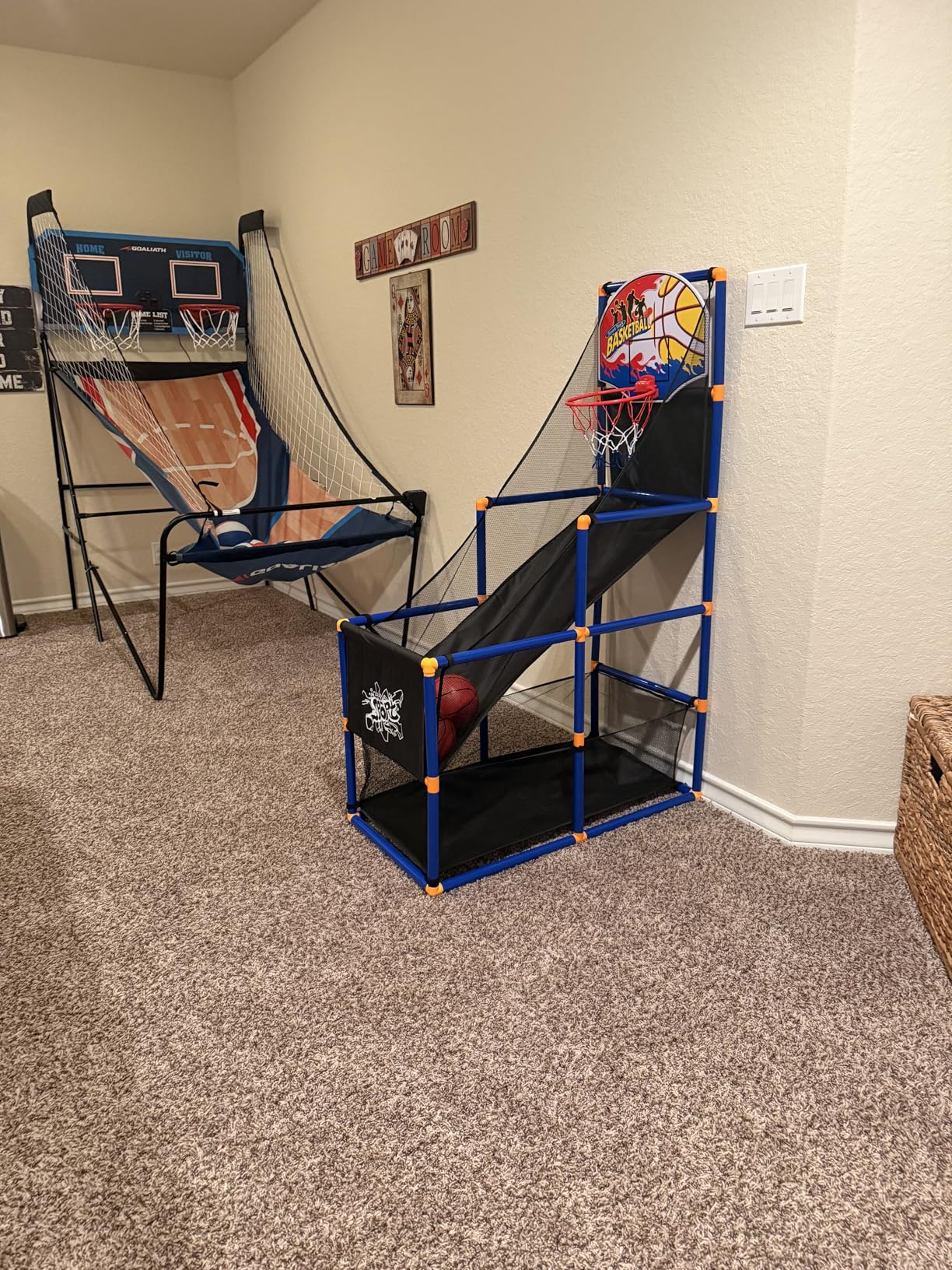 Kiddie Play Toy Basketball Hoop Arcade Game Set with 4 Balls & Air Pump, Indoor Outdoors Sports Toys for Kids customer photo 1