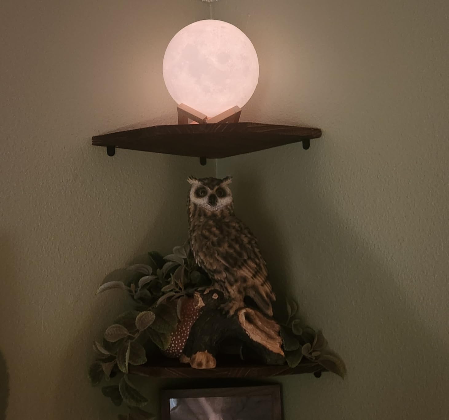 LOGROTATE Moon Lamp, 16 Colors LED Night Light for Kids 3D Printing Moon Light with Stand & Remote/Touch Control & Timing, Moon Light Lamp for Kid Friend Birthday Gifts, Room Decor (4.8 INCH) customer photo 1