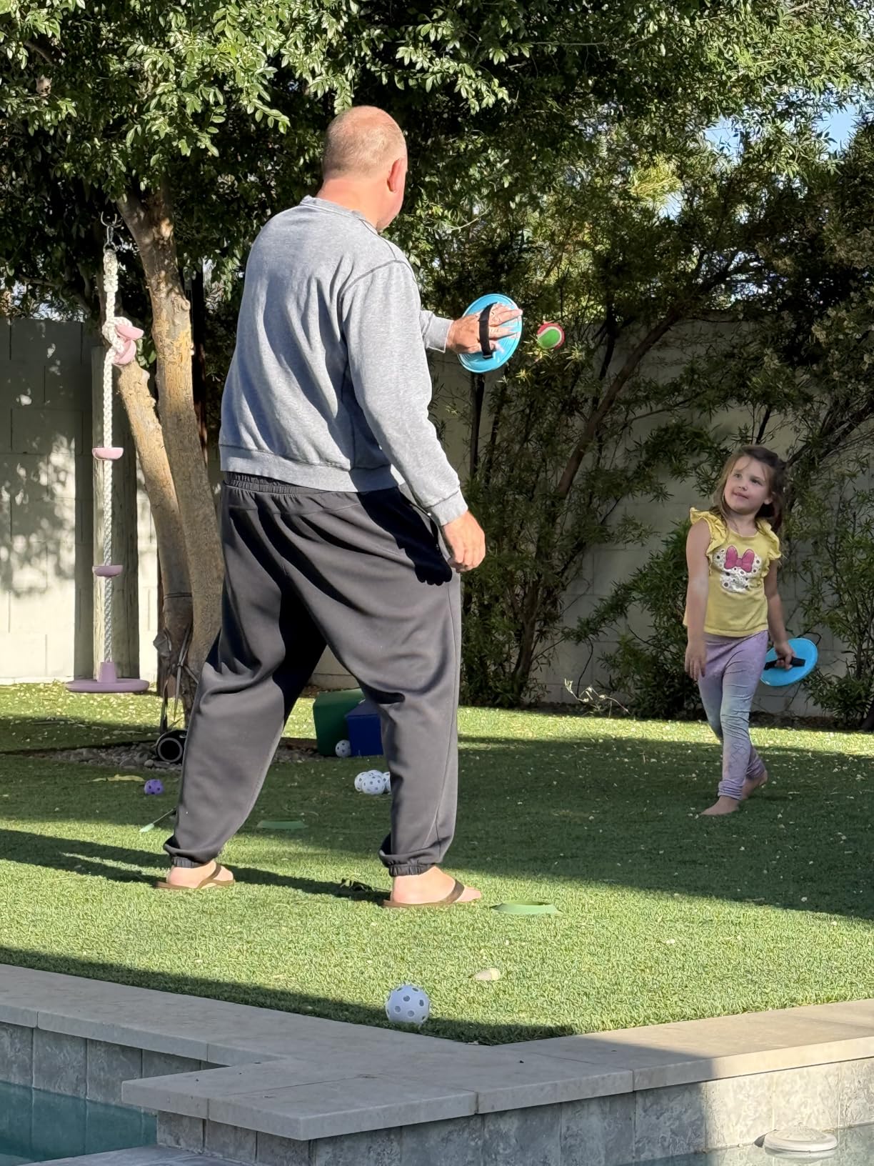 Ayeboovi Toss and Catch Ball Game Outdoor Toys for Kids Yard Games Beach Toys Outside Games for 3 4 5 6 7 8 9 10 Year Old Boys Girls (Upgraded) customer photo 2