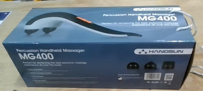 HANGSUN Handheld Neck Back Massager for Pain Relief Deep Tissue, Electric Double Head Percussion Massage MG460 for Shoulder, Leg, Foot, Muscles, Full Body, Corded, 2.3 lb customer photo 2