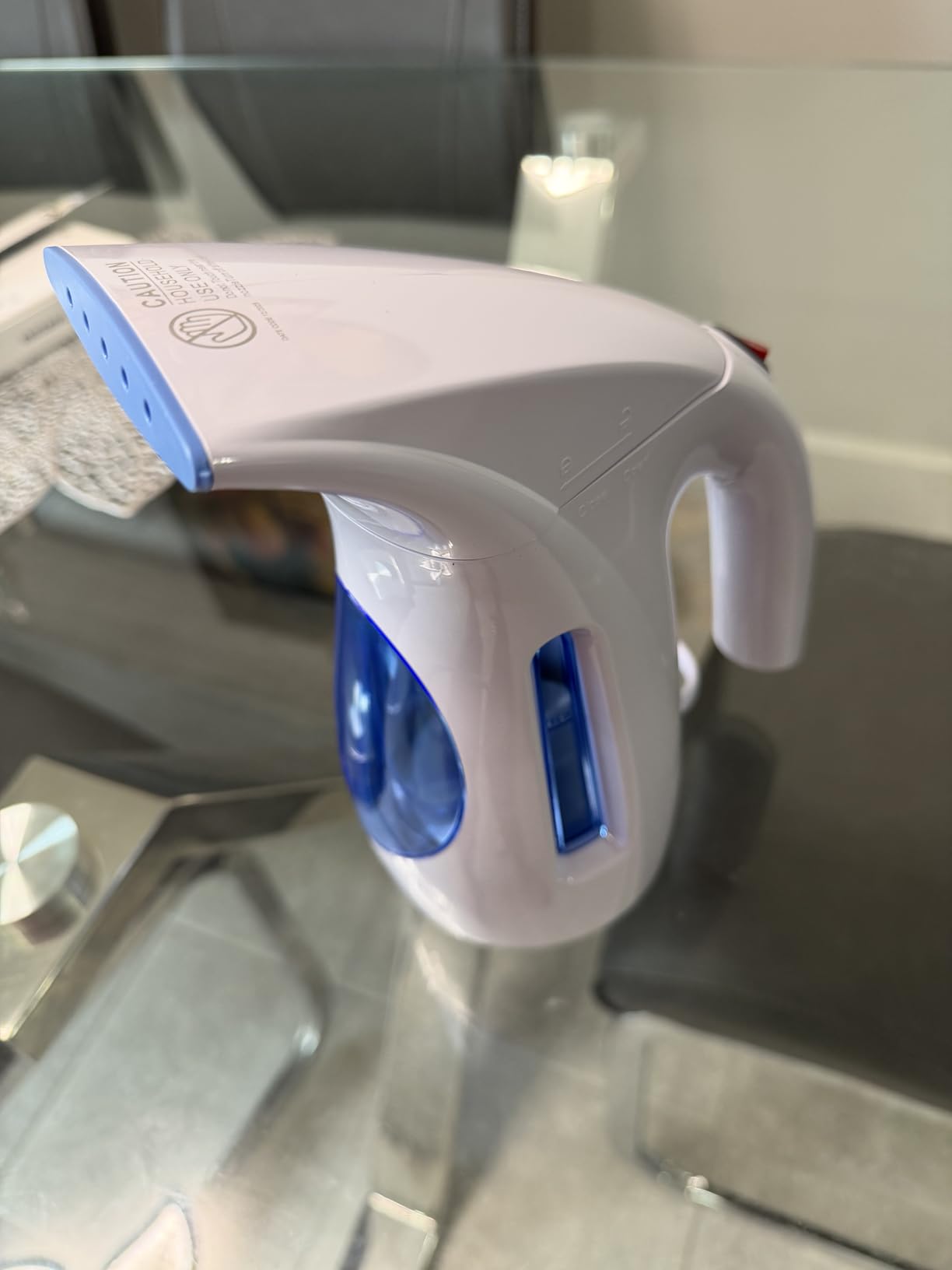HiLIFE Steamer for Clothes, Portable Handheld Clothing Steamer, 240ml Big Capacity, 700W, Strong Power, Fabric Quick Wrinkle Remover with Brush for Home, Office (ONLY 120V) - Blue customer photo 2