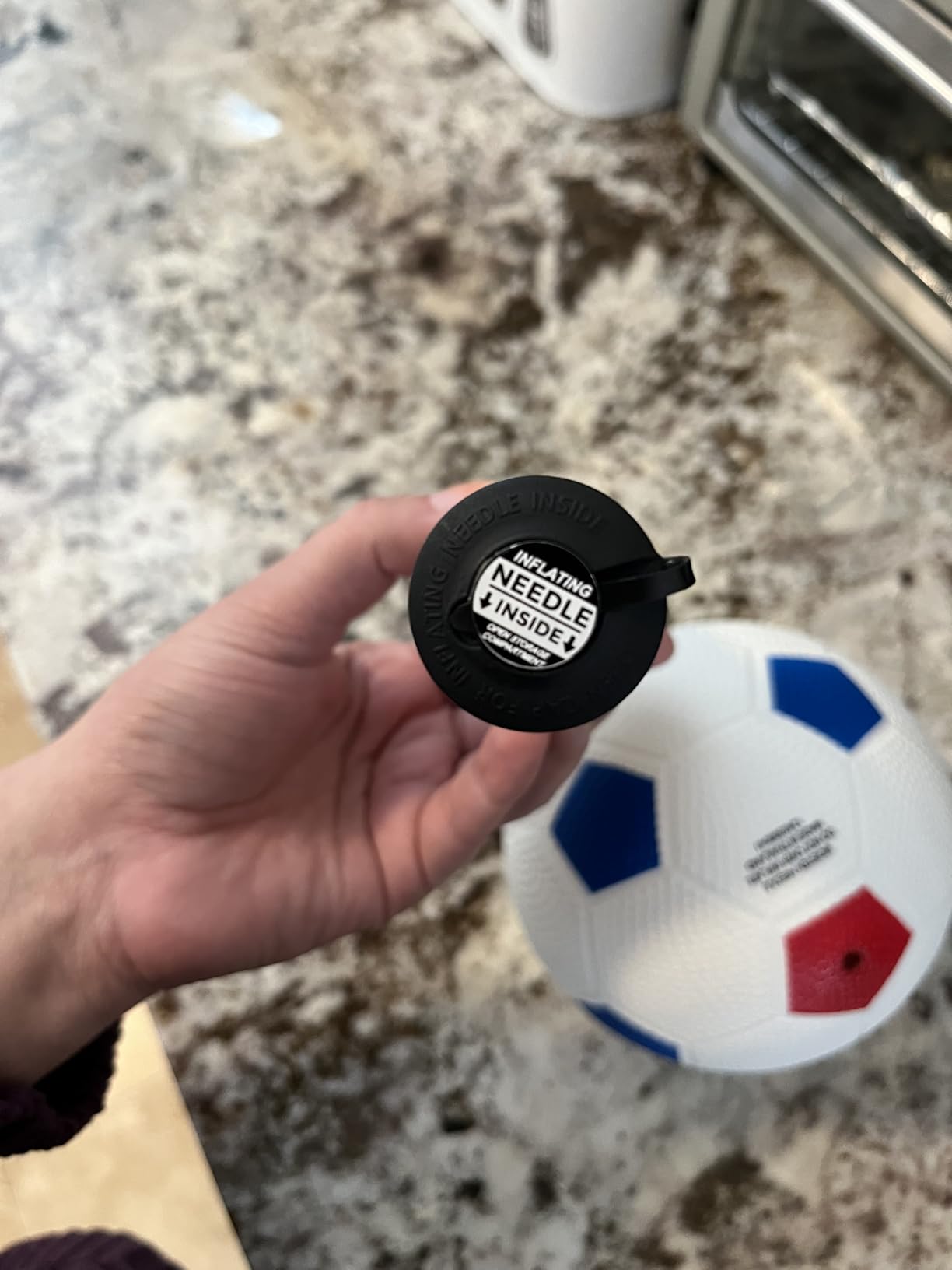 Franklin Sports Kids Soccer Goal with Ball & Pump - 24 X 16 customer photo 2