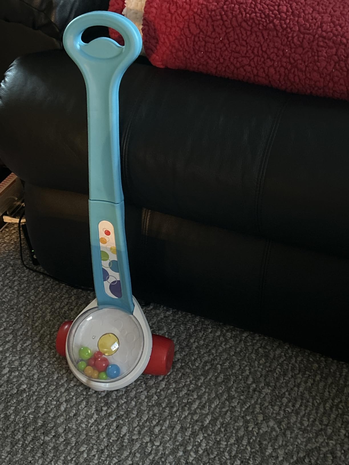 Fisher-Price Baby & Toddler Toy Corn Popper Blue Push-Along with Ball-Popping Action for Infants Ages 1+ Years, 2-Piece Assembly customer photo 2