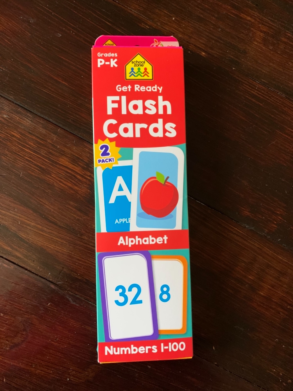 School Zone Get Ready Flash Cards Alphabet & Numbers 1-100 2-Pack: 112 Cards, Preschool & Kindergarten Learning, ABC Letters, Phonics, Counting, Early Math Skills, Ages 3-6 customer photo 1