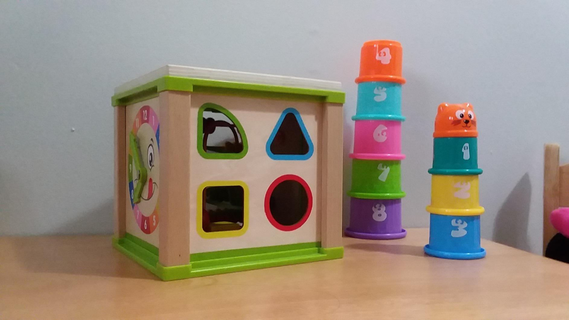 Wooden Kids Baby Activity Cube - Boys Gift Set | One 1, 2 Year Old Boy Gifts Toys | Developmental Toddler Educational Learning Boy Toys 12-18 Months | Bead Maze, First Birthday Gift customer photo 2