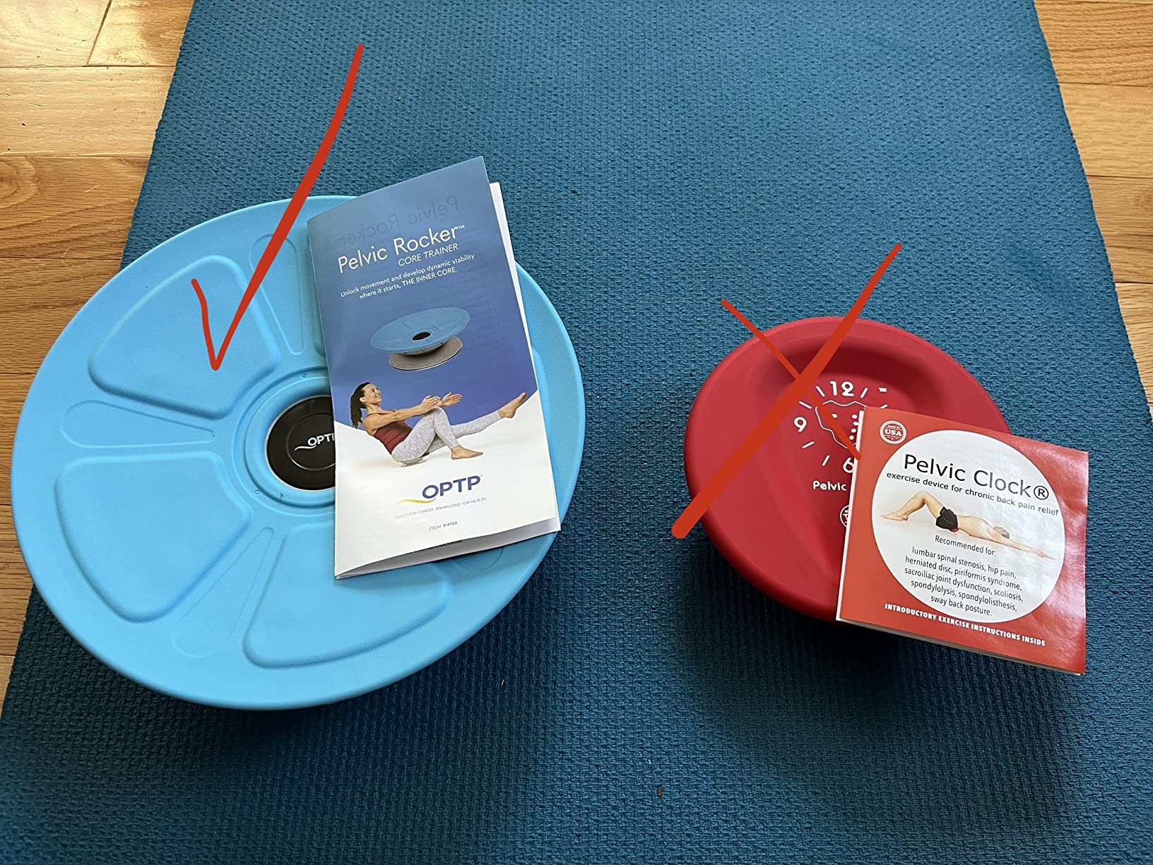 OPTP Pelvic Rocker Core Trainer - Balance Disc for Core Stability and Pelvic Floor Training - Hip Mobility Trainer and Pilates Exercise Equipment for SI Joint Support customer photo 1