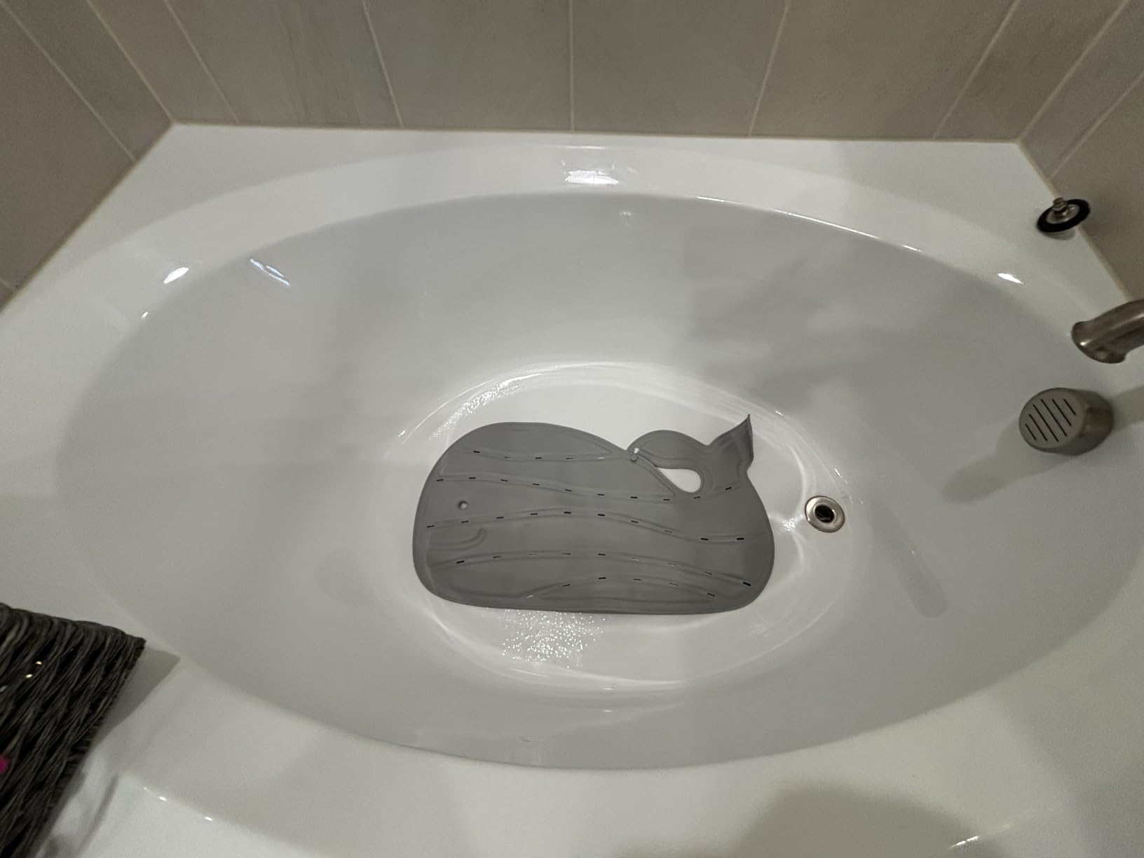 Skip Hop Non-Slip Baby Bath Mat, Moby, Grey customer photo 1