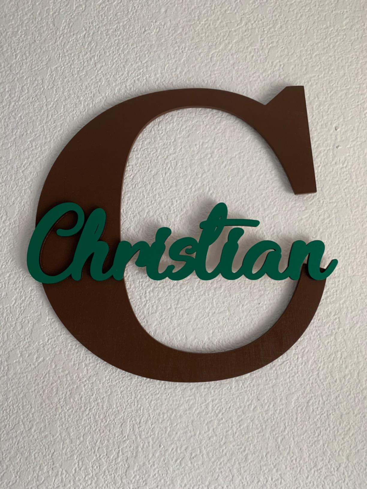Custom Personalized Wooden Name Sign, Wood Letter, Nursery Wall plaque decor for Boys and Girls customer photo 2