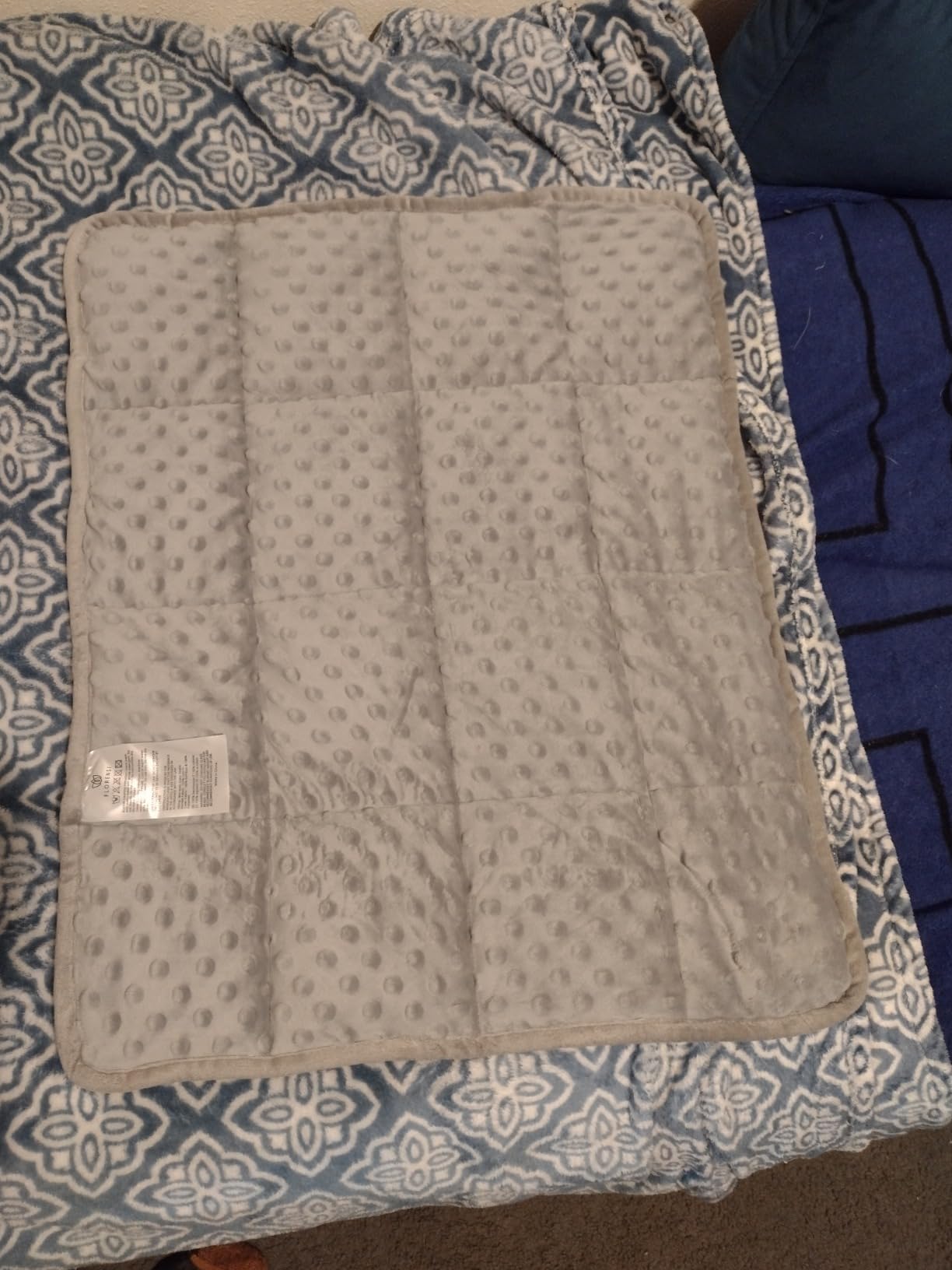 Florensi Weighted Lap Pad - 5 lb, 20 x 23 in, Blue Constellations - Portable Weighted Comfort Blanket customer photo 1