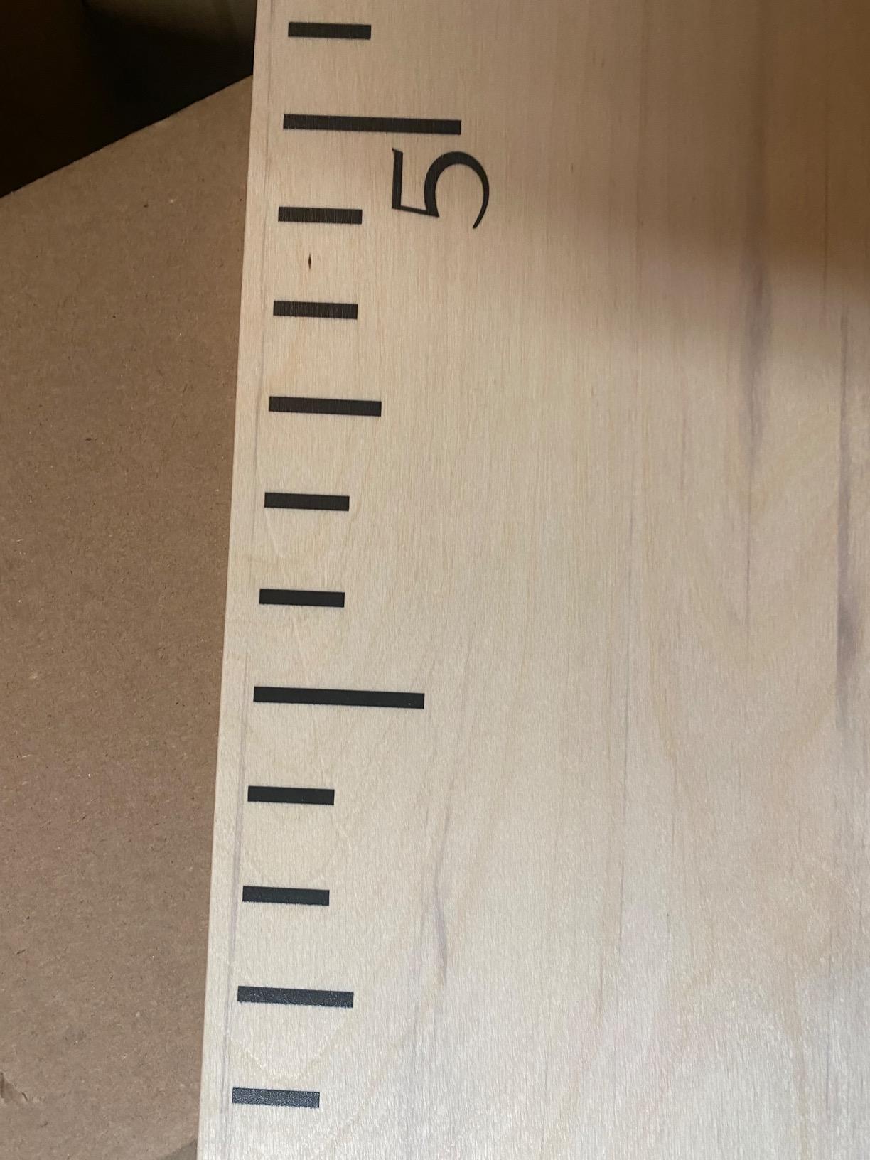 Back40Life Wooden Kids Growth Chart Ruler for Boys and Girls (No Tippy Toes - Loved Beyond Measure) (Weathered Natural) customer photo 1
