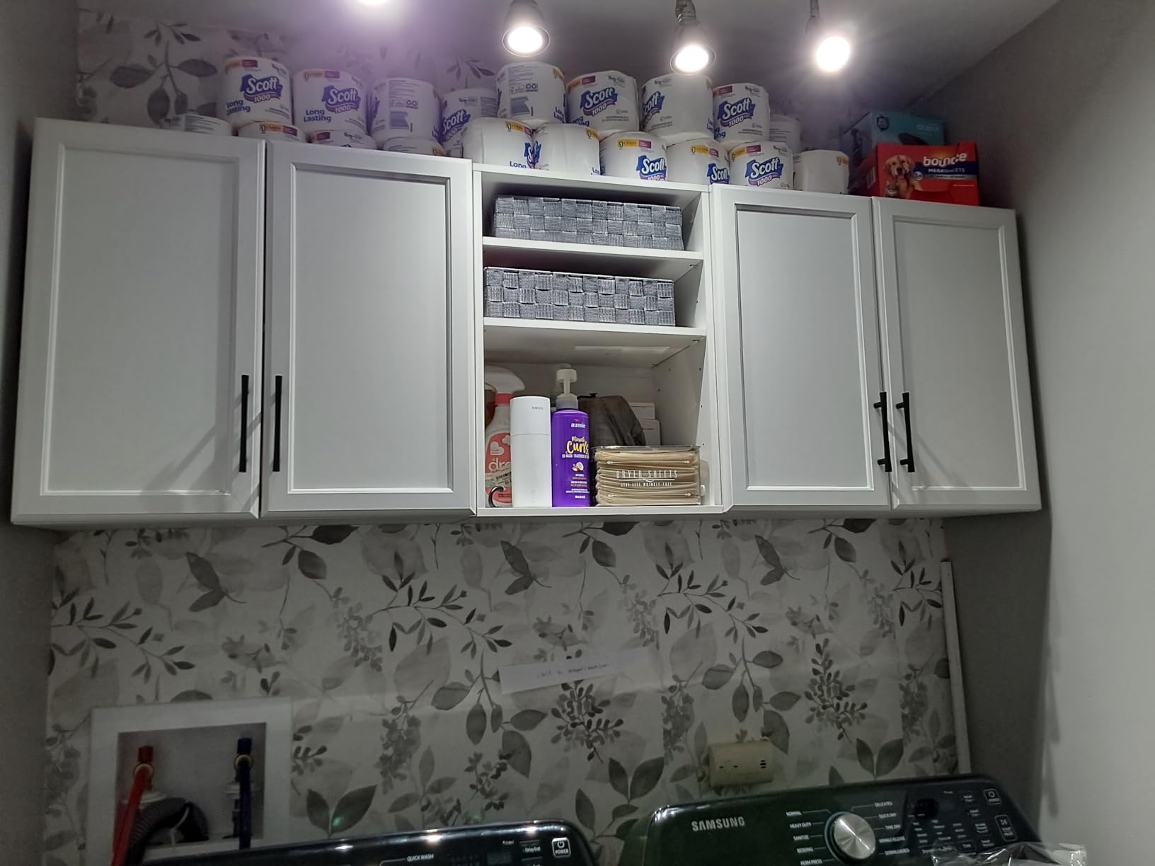 NuWallpaper by WallPops NUS3144 Breezy Peel and Stick Wallpaper, Grey customer photo 2