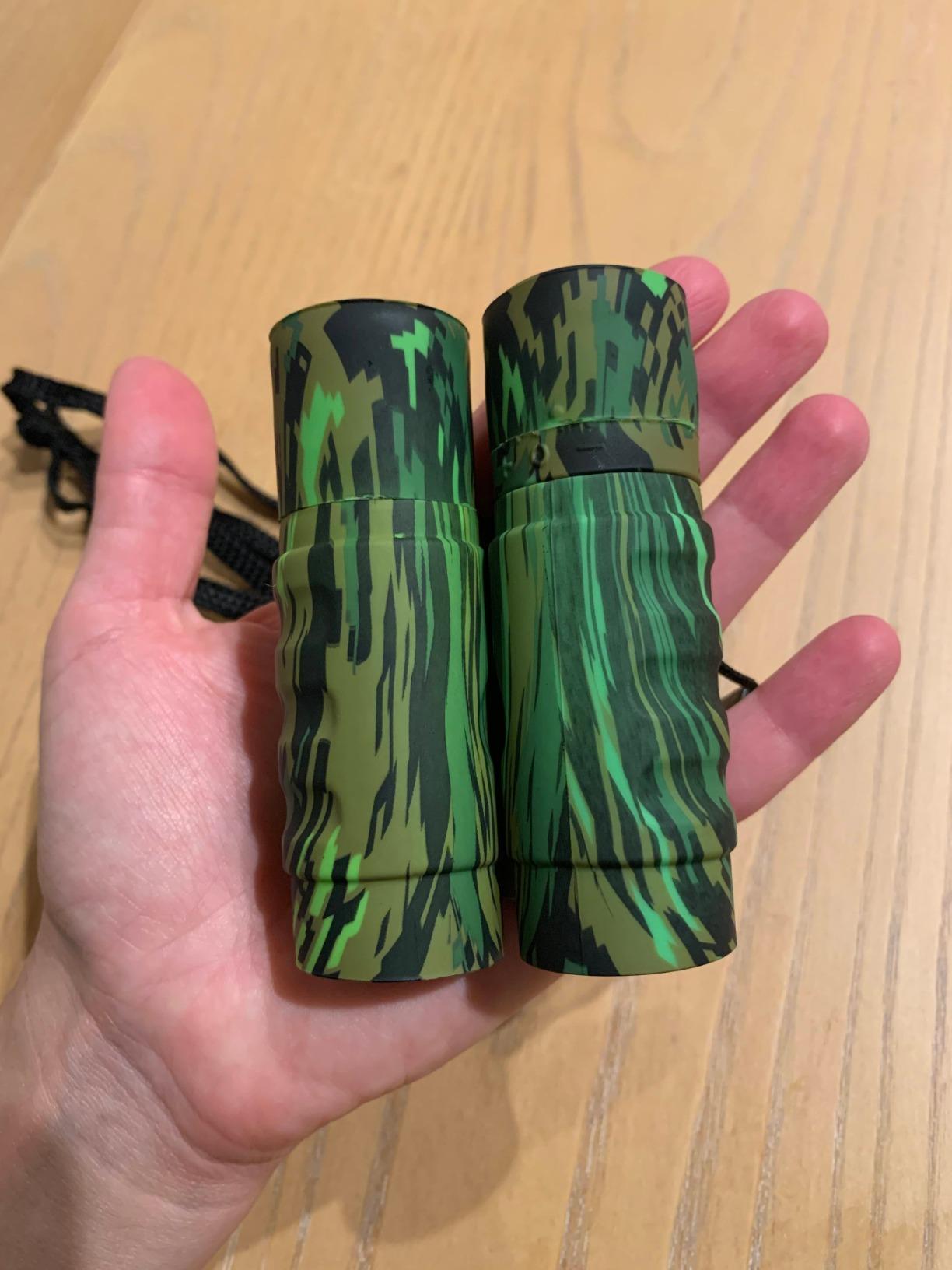 Real Binoculars for Kids Gifts for 3-12 Years Boys Girls 8x21 High-Resolution Optics Compact Toy Binocular for Bird Watching, Travel, Camping customer photo 1