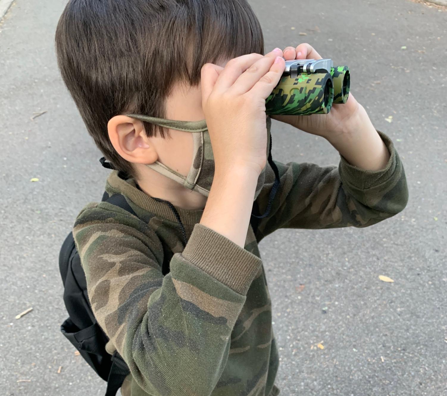 Real Binoculars for Kids Gifts for 3-12 Years Boys Girls 8x21 High-Resolution Optics Compact Toy Binocular for Bird Watching, Travel, Camping customer photo 2