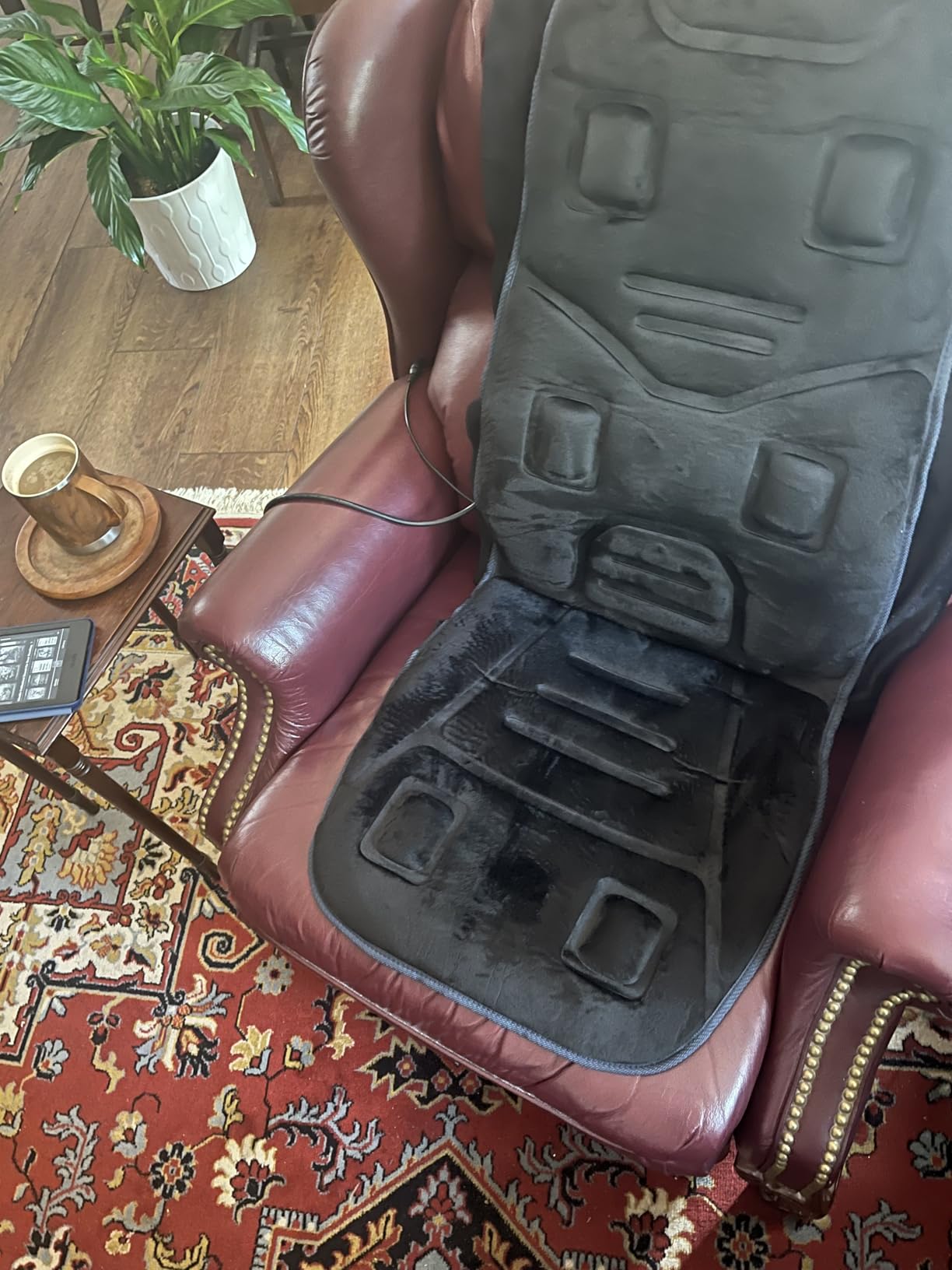 COMFIER Vibration Back Massager Seat Cushion with Heat, Father Day Dad Gifts for Men, 10 Motors Massage Chair Pad, Chair Massager for Pain Relief at Office/Home, Father Day Gift customer photo 2