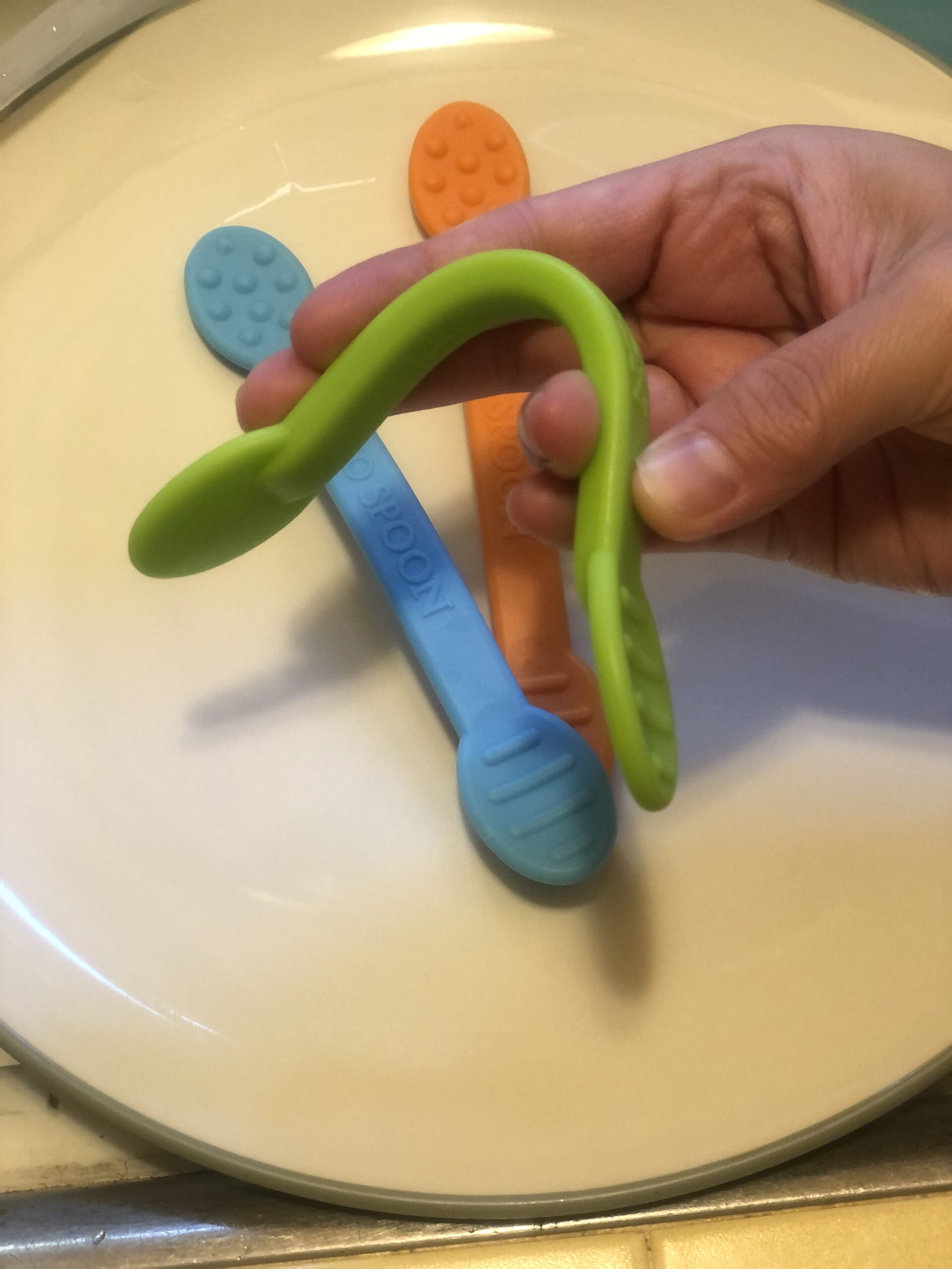 Special Supplies Duo Spoon Oral Motor Therapy Tools, 3 Pack, Textured Stimulation and Sensory Input Treatment for Babies, Toddlers or Kids, BPA Free Silicone with Flexible, Easy Handle customer photo 1