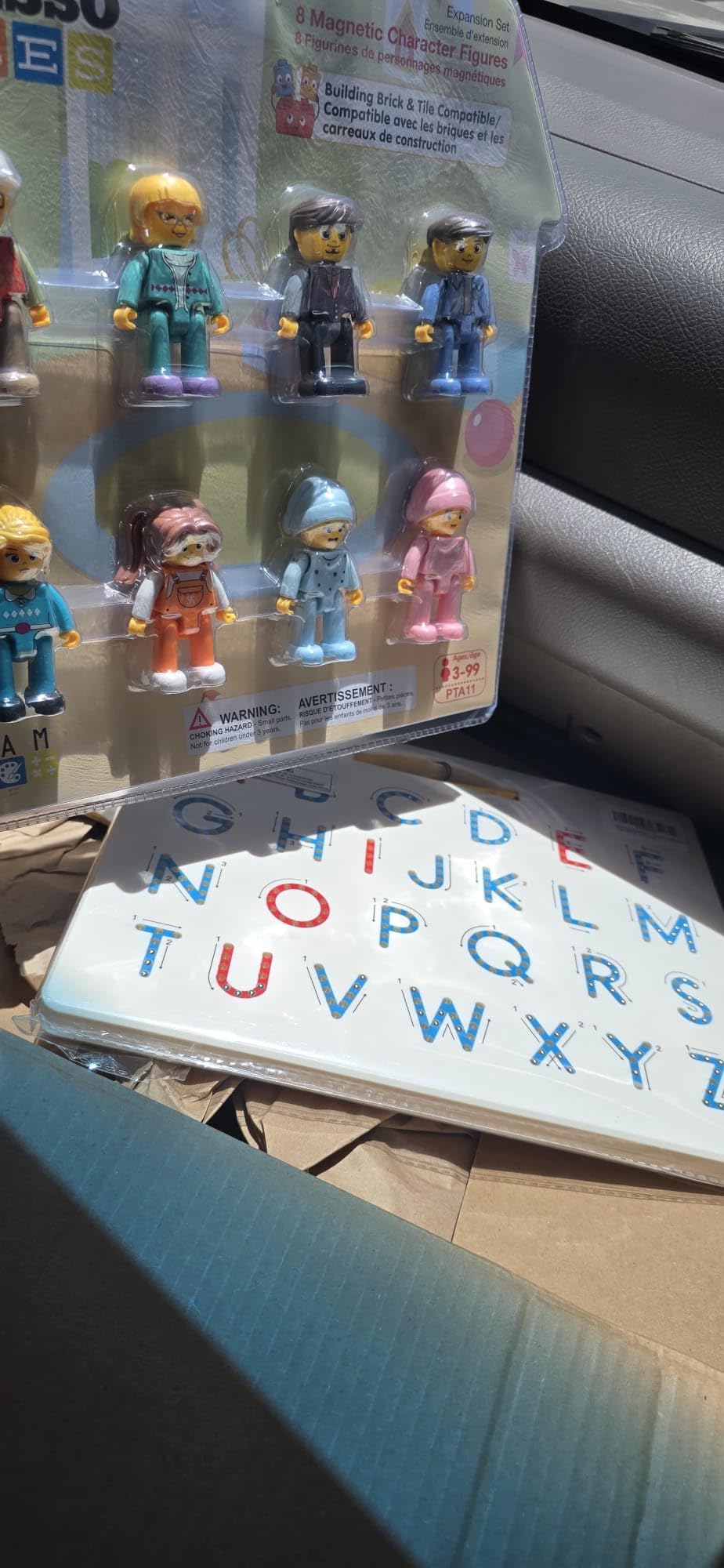Magnetic Alphabet Tracing Board, ABC Magnetic Letter Board, Magnets Tablet Drawing Board Preschool Learning Toys for Kids customer photo 1
