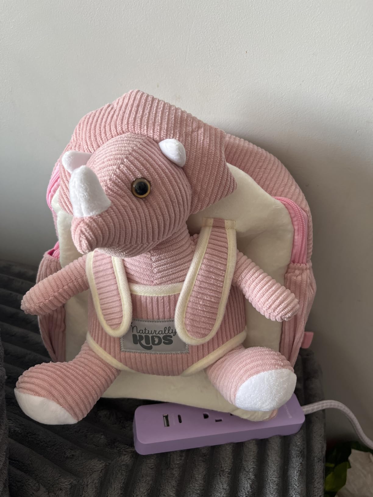 Naturally KIDS Toddler Backpack w Dinosaur Toys for Kids 2-4, 2 Year Old Boy Birthday Gift, 3 Year Old Boy Gift Girl, Toddler Dinosaur Toy customer photo 1