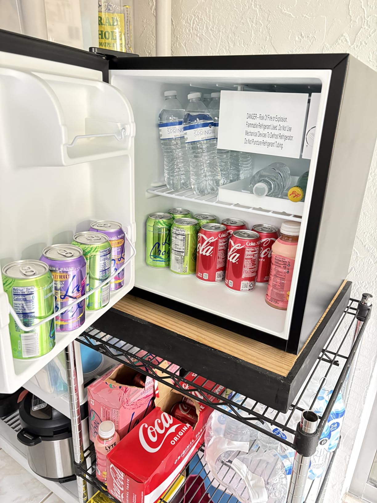 Walsh Compact Refrigerator, Dual Door Fridge, Adjustable Mechanical Thermostat with Freezer, Reversible Doors, 3.1 Cu.Ft, Black customer photo 2