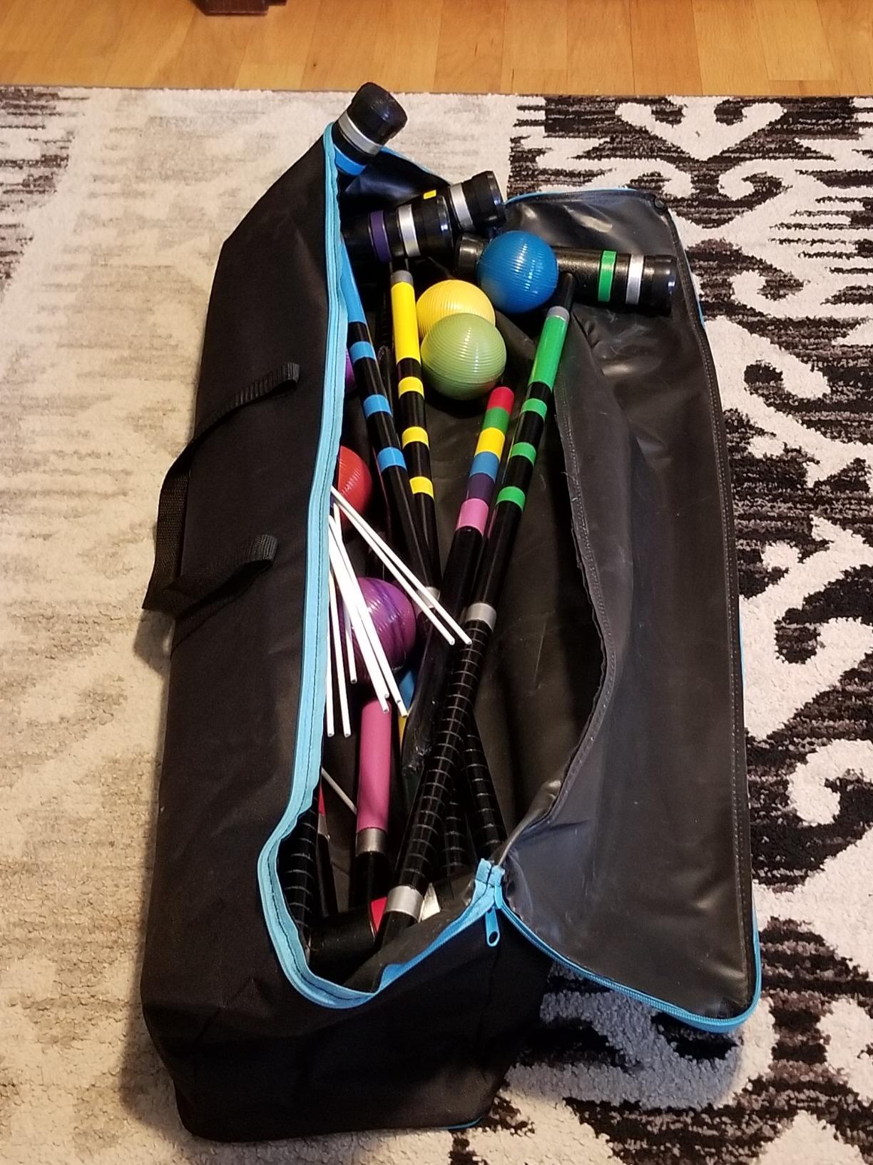 BroWill Premium Croquet Set for Families with Carrying Bag for Yard Outdoor Lawn Backyard Games for Kids Adults All Ages, 35 Inch customer photo 2