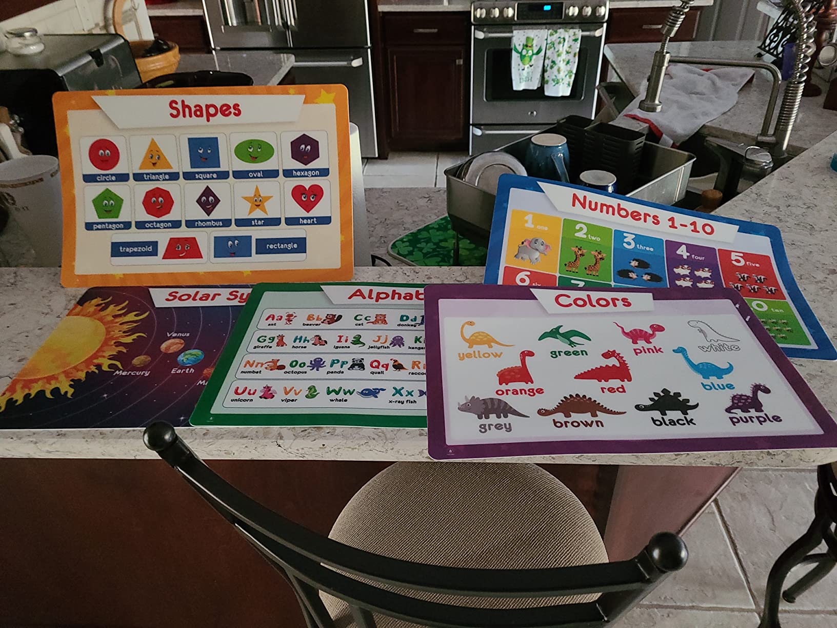 Simply Magic 5 Educational Placemats for Kids customer photo 2