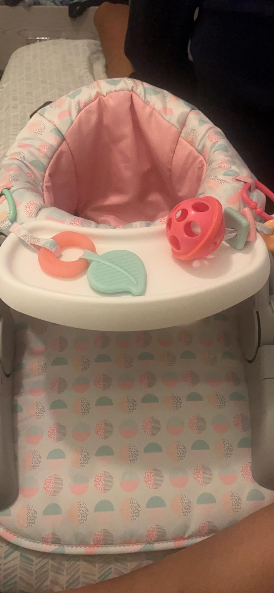 Summer Infant Learn-to-Sit Stages 3-Position Floor Seat, Sweet-and-Sour Pink - Sit Baby Up to See The World - Activity Seat is Adjustable - Includes Toys and Tray customer photo 2