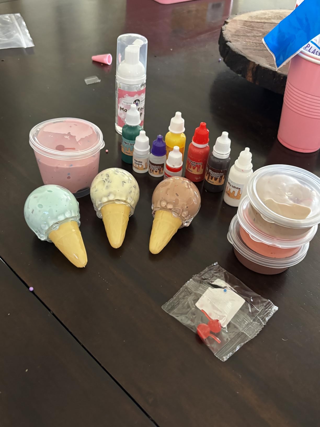 Original Stationery Ice Cream Slime Kit for Girls Toys, DIY Cherry-Scented Slime Making Set with 31 Pieces, Fun Arts and Crafts for Kids Ages 8-12, Birthday Gift customer photo 1
