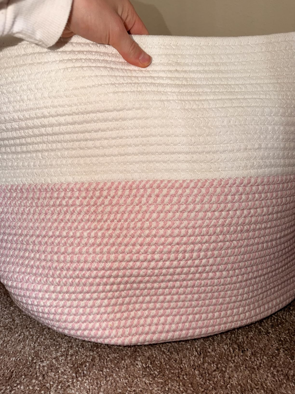 INDRESSME XXXLarge Blanket Basket for Living Room 21.7