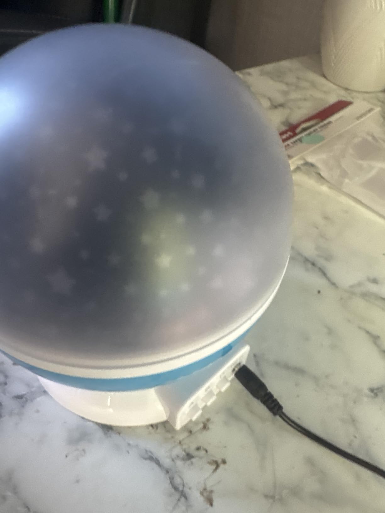 RICTLY Night Light for Kids, Kids Night Light Nebula 360 Degree Rotation - 4 LED Bulbs 12 Light Color Star Projector Changing with USB Cable, Romantic Gifts for Men Women Children customer photo 1
