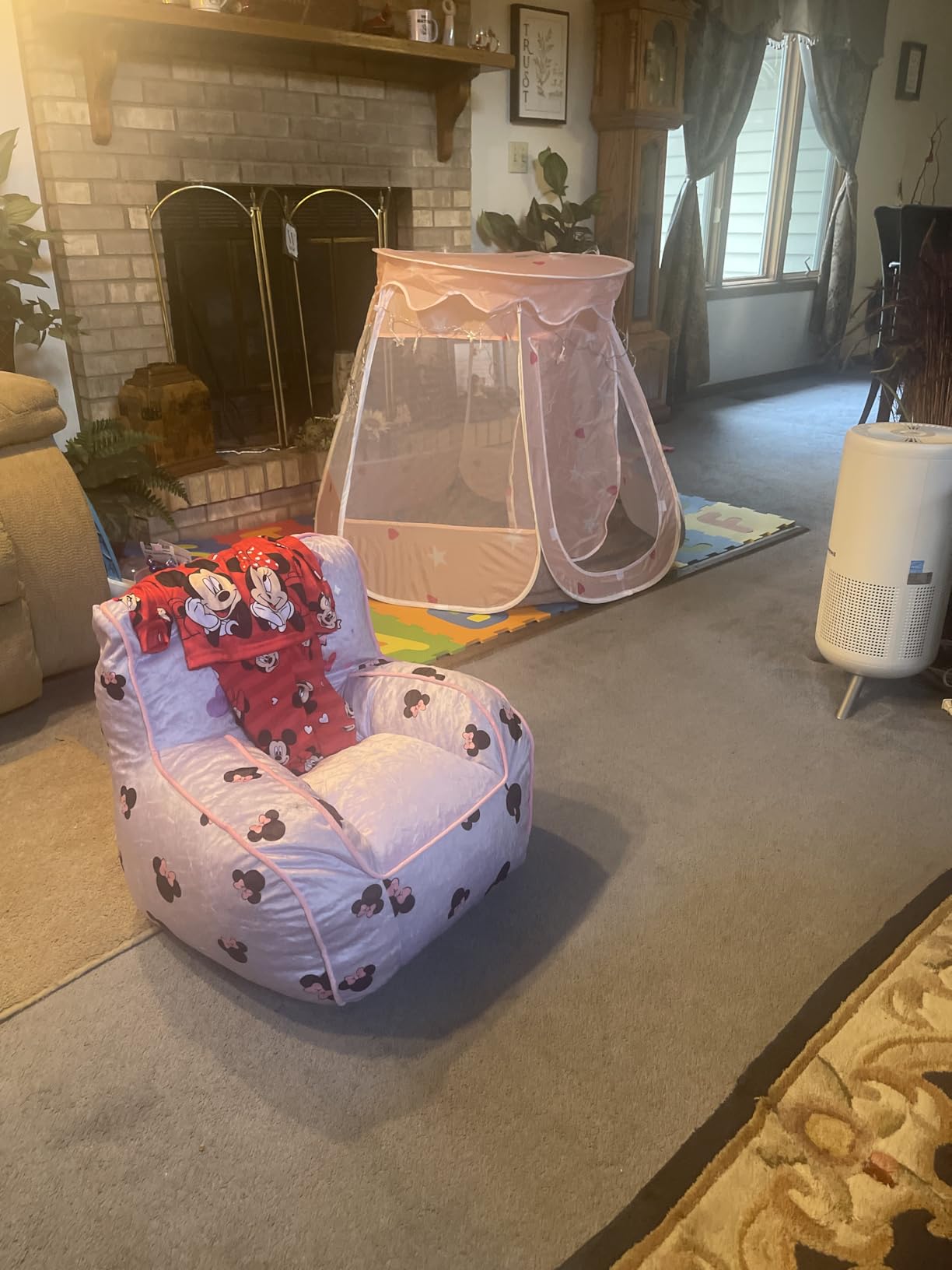 Crayline Pop Up Princess Tent with Star Light, Toys for 1 2 3 Year Old Girl Birthday Gift, Baby Girl Toys, Ball Pit for 12-18 Months Toddler Gift, Easy to Pop Up and Assemble (Pink) customer photo 2