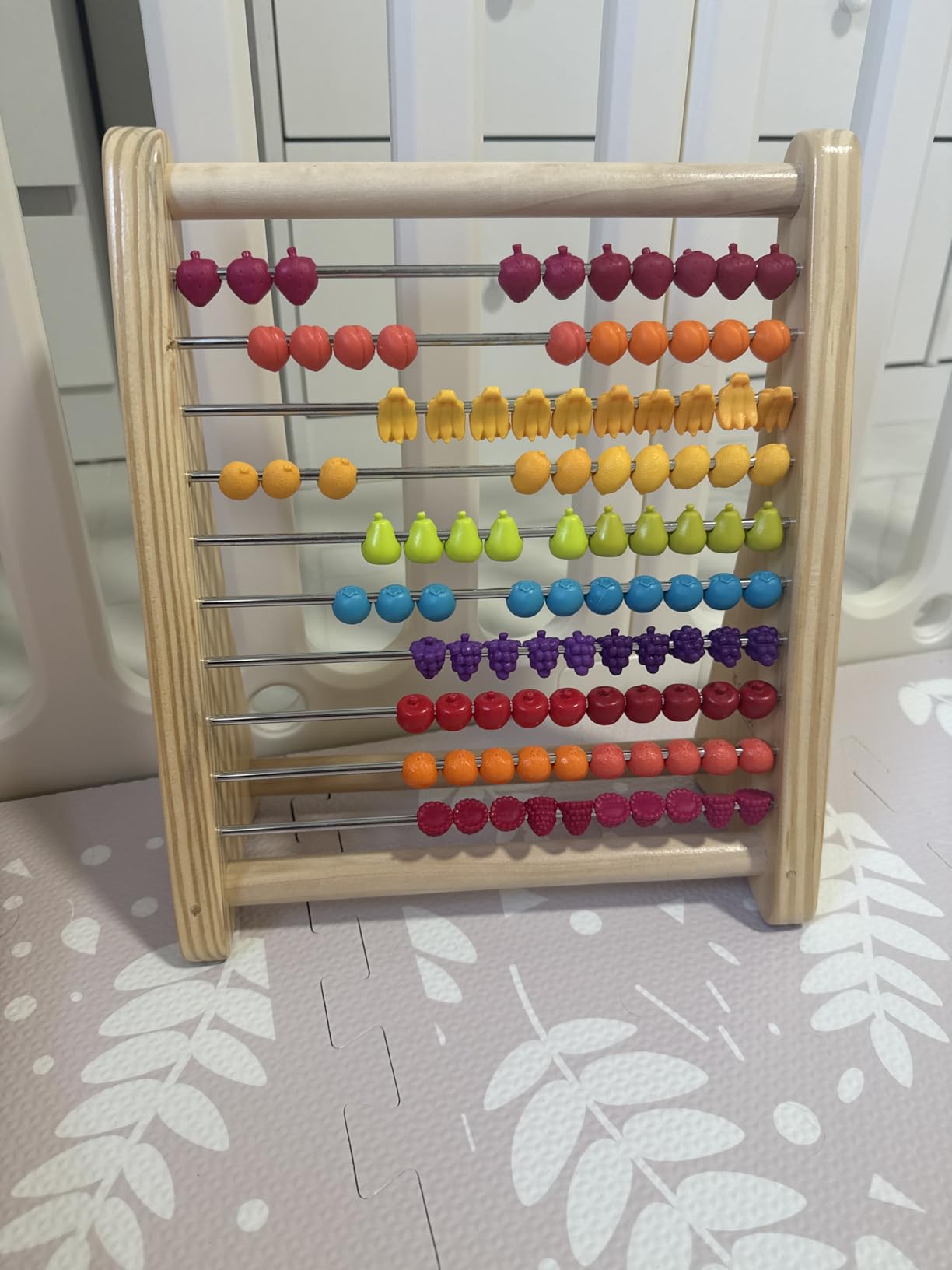 B. toys - Fruity! Wooden Abacus for Kids Classic Math Learning Toy with 100 Beads Educational for Addition, Subtraction Numbers & Counting 18+ Months customer photo 2