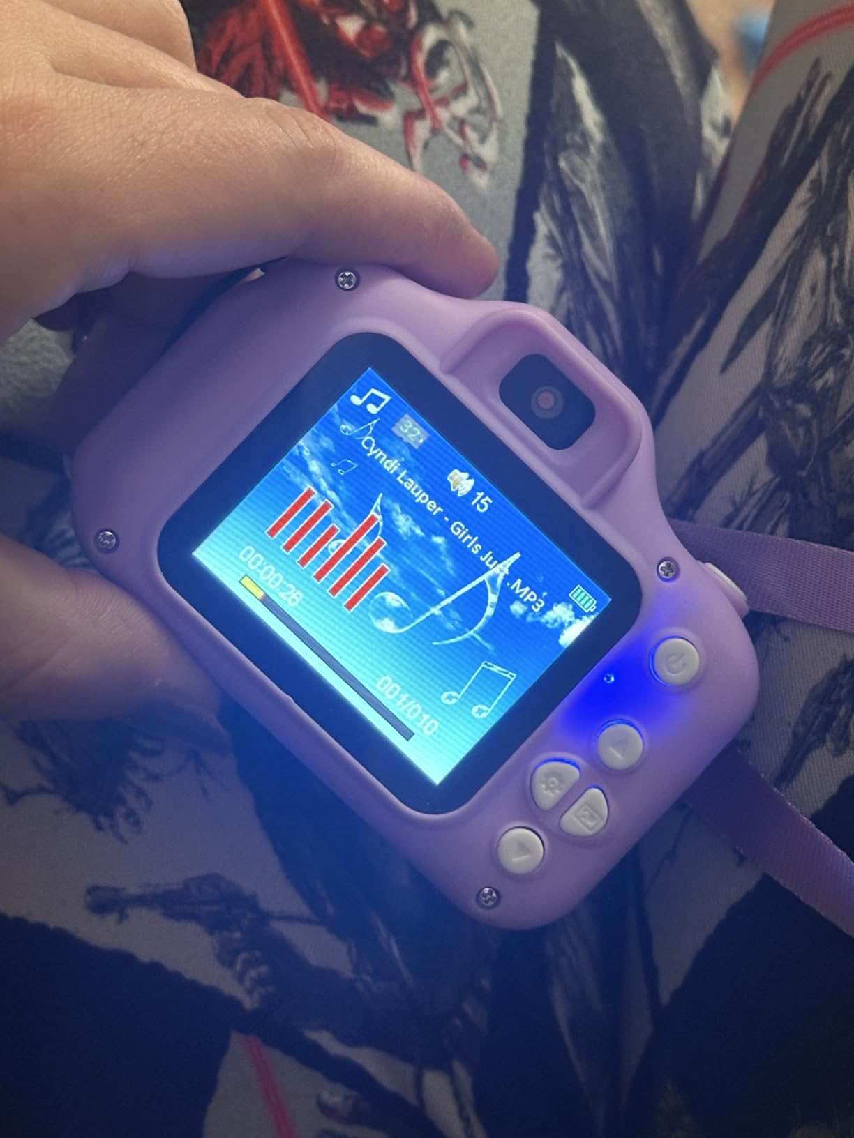 Seckton Upgrade Kids Selfie Camera, HD Digital Video Cameras for Toddler, Portable Toy for 3-9 Year Old Boy with SD Card - Navy Blue customer photo 1