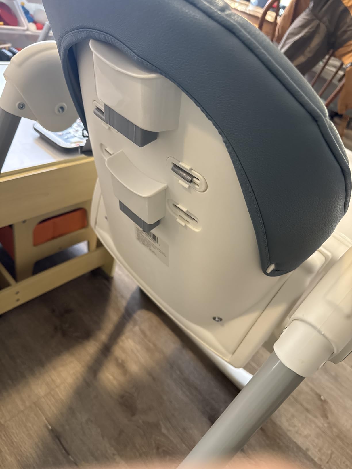 KUB 3-in-1 Foldable Baby High Chair | Multifunctional Infant High Chairs for Babies and Toddlers | Removable Seat & Tray for Easy Clean | 7 Height & 4 Recline Adjustable | 2 Locking Wheels(Grey) customer photo 2