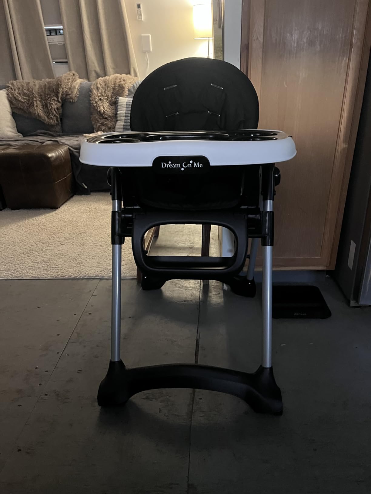 Dream On Me Solid Times High Chair for Babies and Toddlers in Grey, Multiple Recline and Height Positions, Lightweight Portable Baby High Chair, 5 point Safety Harness, Easy to Clean Surface customer photo 2