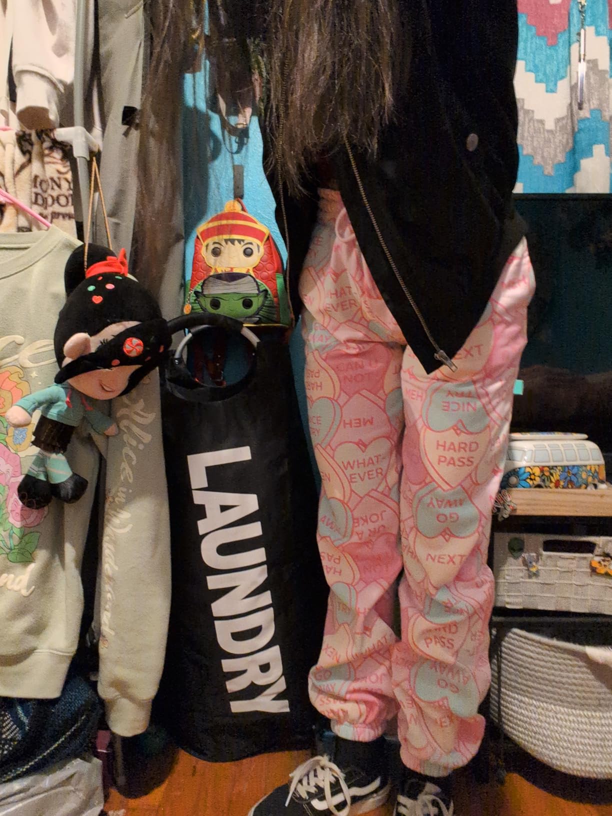 Heavy Duty Large Laundry Hamper Bag Collapsible, Tall Laundry Basket with Sturdy Handles, Fabric Dirty Clothes Bin for Laundry, College Dorm, Boys, Man, Durable Two-Layer - Grey customer photo 1