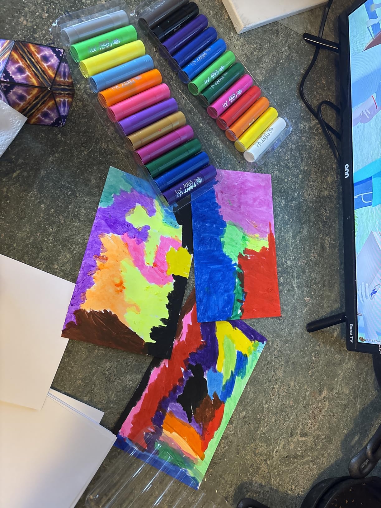 TBC The Best Crafts Paint Sticks for Kids Ages 2-8, 12 Classic Colors | Washable, Non-toxic, Tempera Paint Sticks for Crafts, Art Supplies, and Birthday Gifts customer photo 2