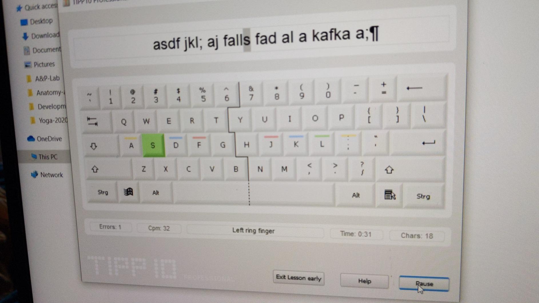 Typing Coach 10 - typing software for adults, kids and students - learn how to type faster - computer program - compatible with Win 11, 10, 8.1, 7 customer photo 2