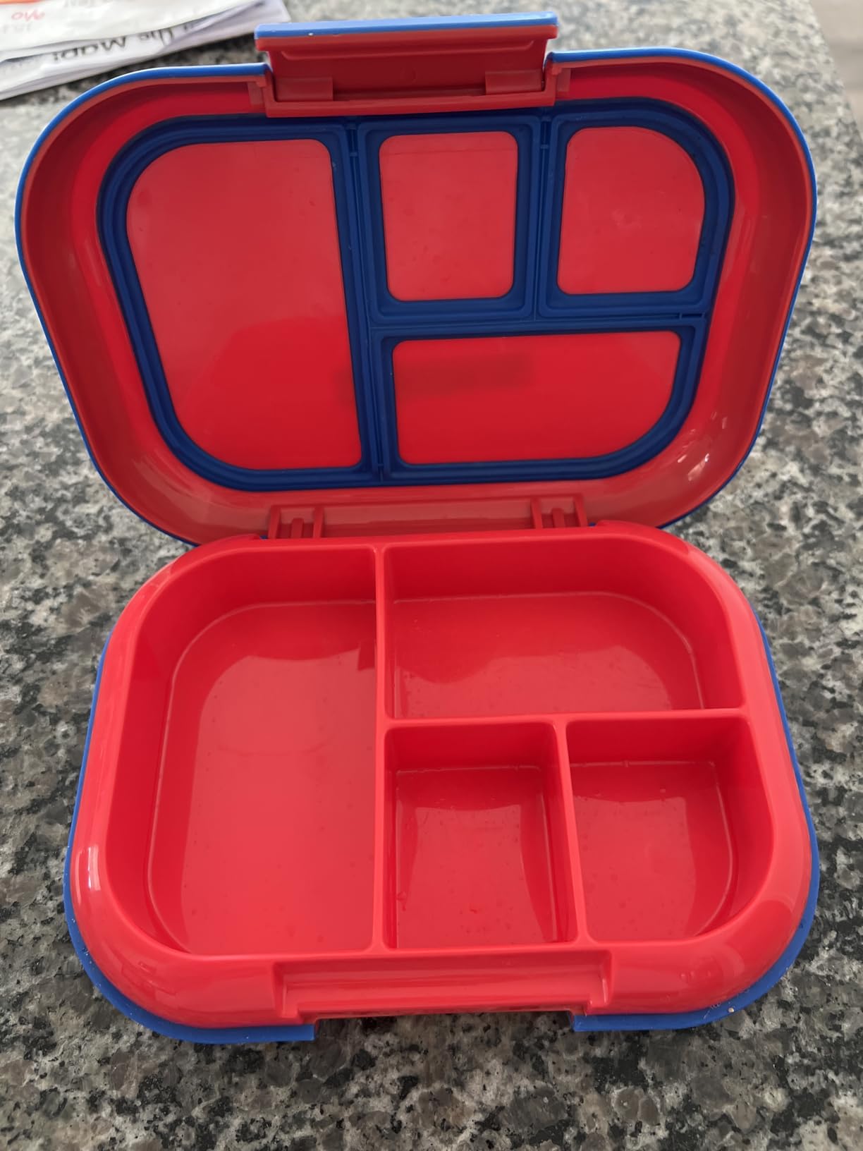 Bentgo Chill Kids Leak-Proof Lunch Box - 4-Compartment Bento Box with Built-In Ice Pack, 3.3 Cup Capacity, PFAS & BPA-Free, Microwave & Dishwasher Safe, Ideal Size for Ages 3 to 7 (Green/Navy) customer photo 2