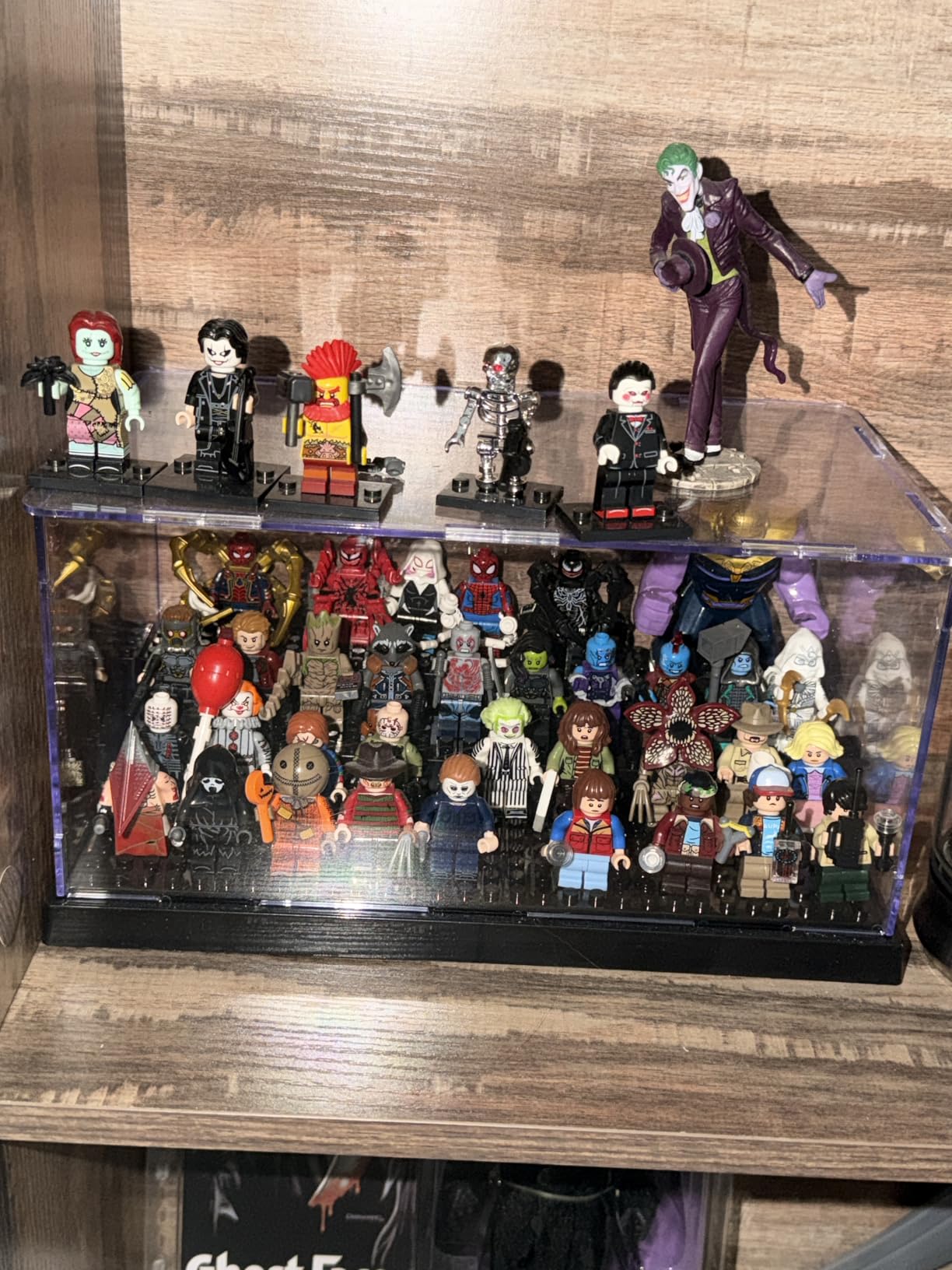 Display Case for Minifigure Action Figures Blocks, Display Box Storage for LEGO Minifigures, Fit for LEGO Lovers, Black customer photo 1