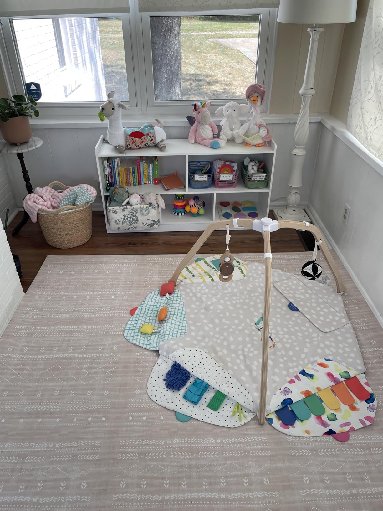 Lillefolk Baby Play Mat for Floor - 4x6ft Beige | Soft Non Toxic Premium EVA Foam Tiles for Tummy Time, Crawling & Playroom - Waterproof Interlocking Floor Mat for Babies & Toddlers (6 Tiles) customer photo 1