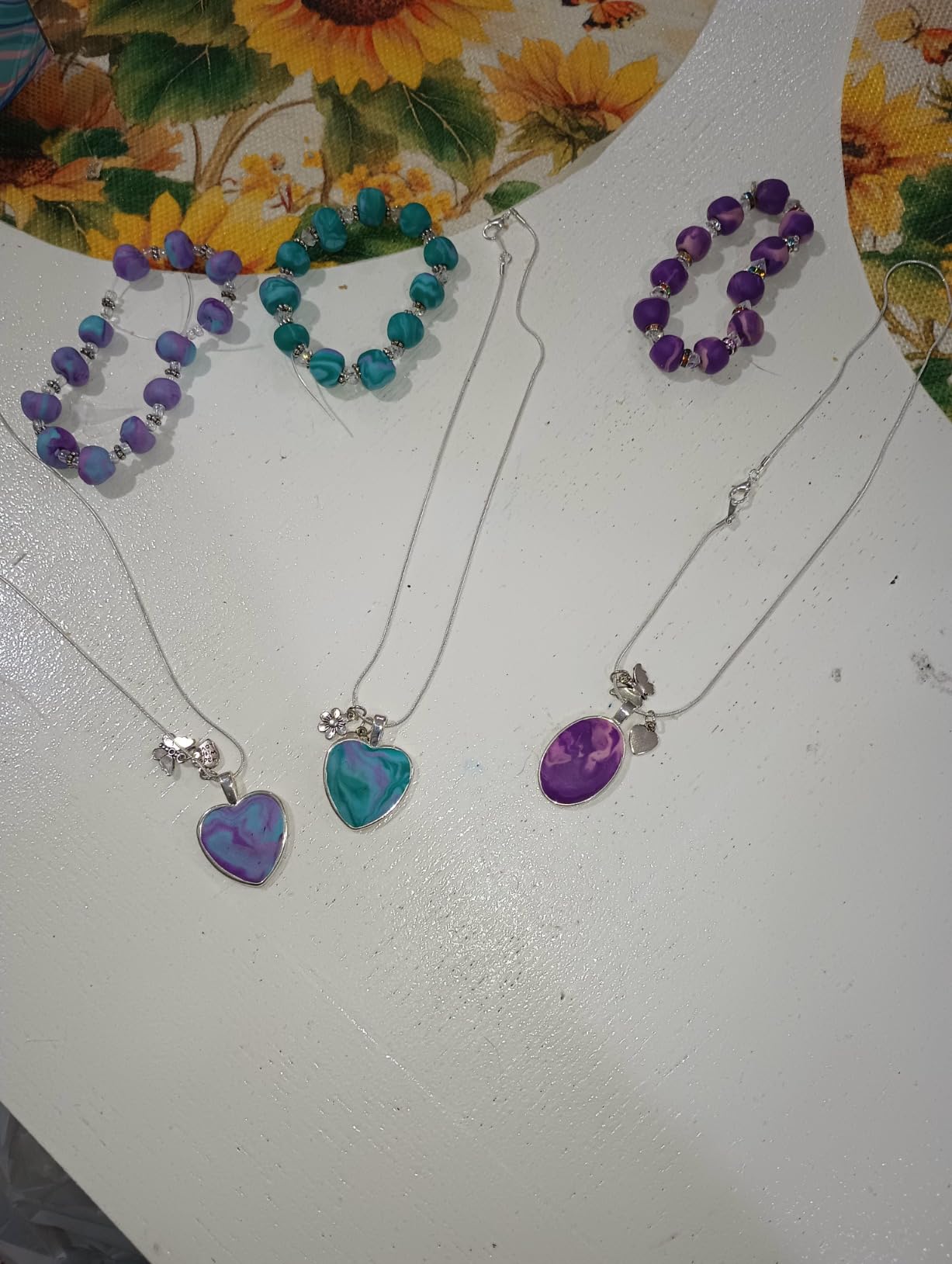 Hapinest Make Your Own Clay Jewelry Making Kit for Girls, Create 3 Bracelets & 3 Necklaces customer photo 2